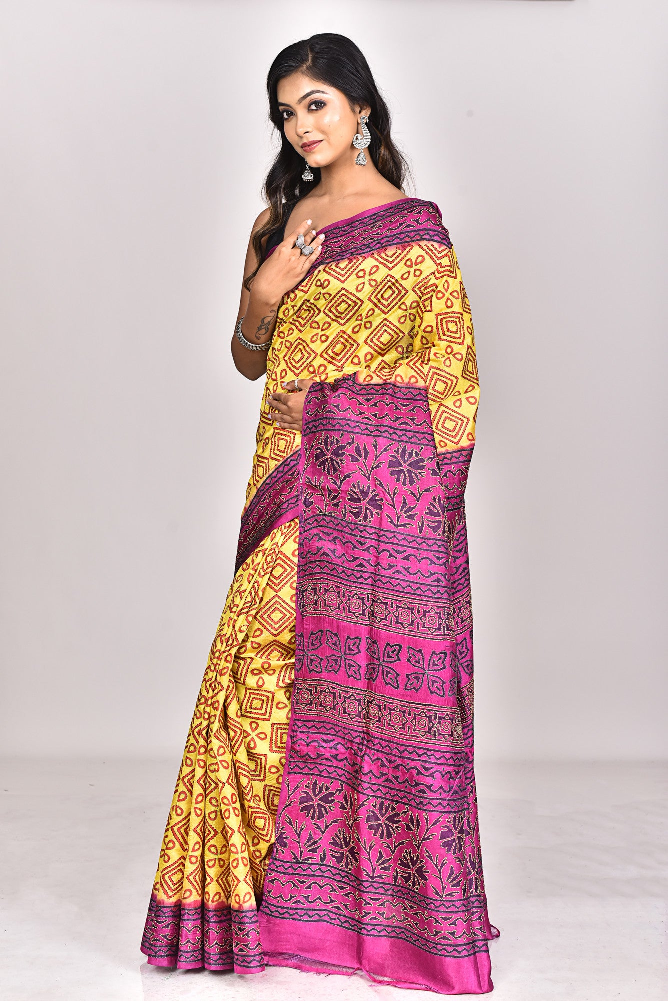 Bulian Stitch Saree