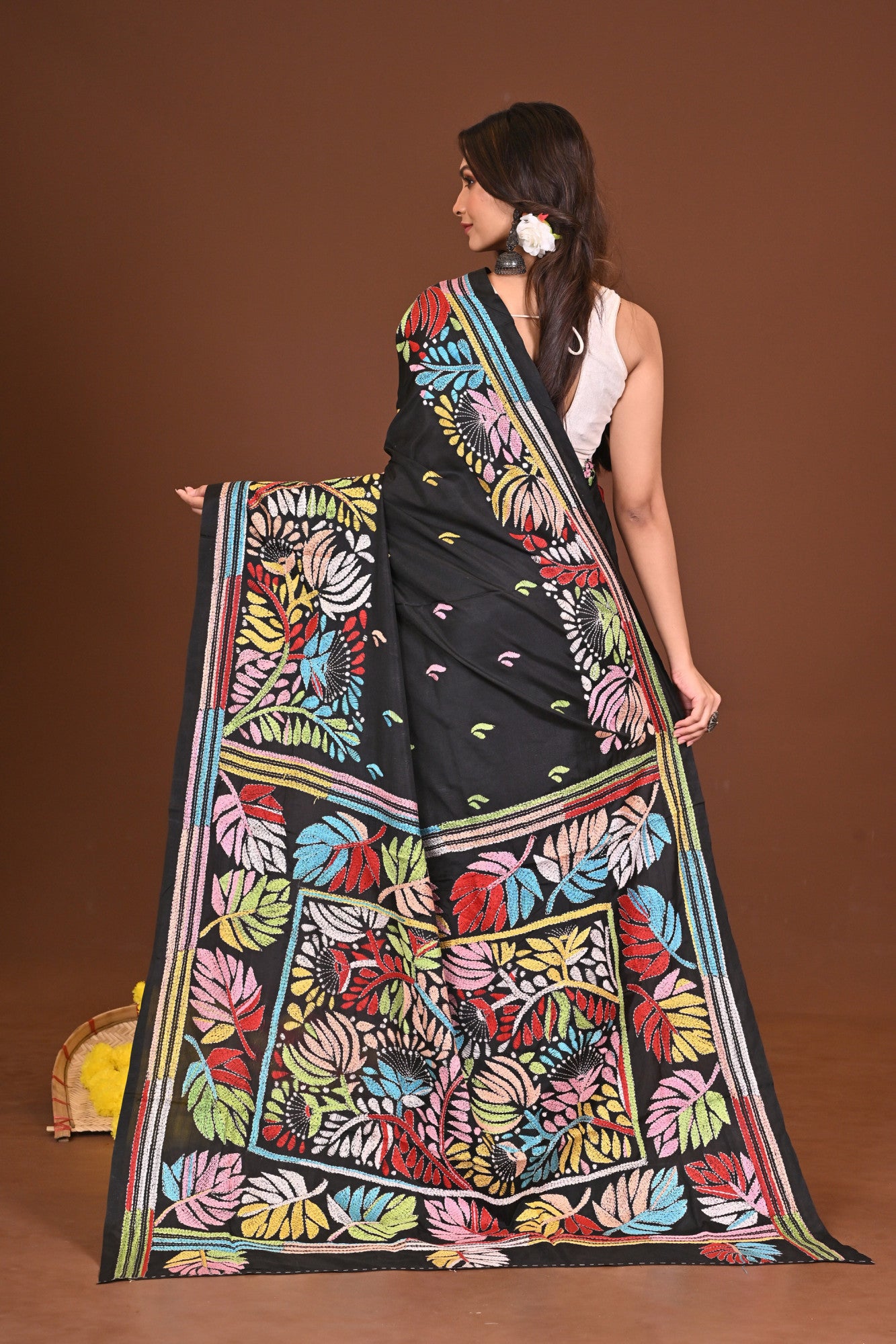 TAMOSHIKHA BLENDED SILK KANTHA SAREE Thumbnail