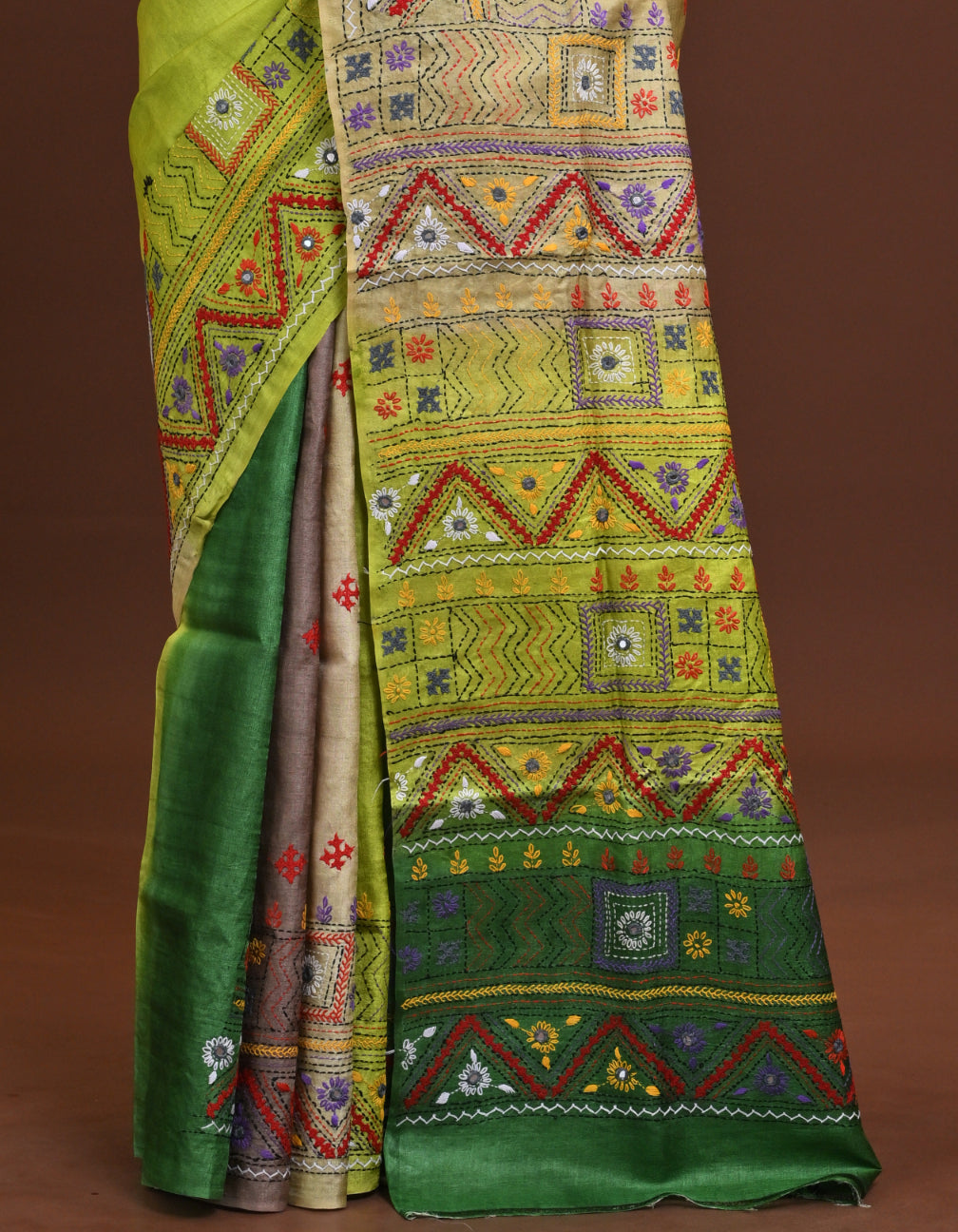 Tussar Dye Lambani Saree Thumbnail