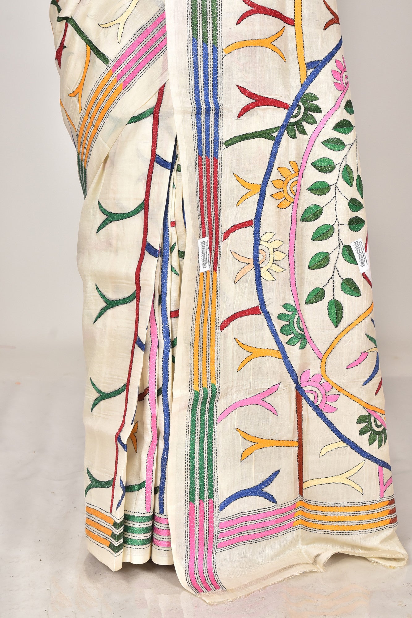TUSSAR SILK KANTHA SAREE Thumbnail