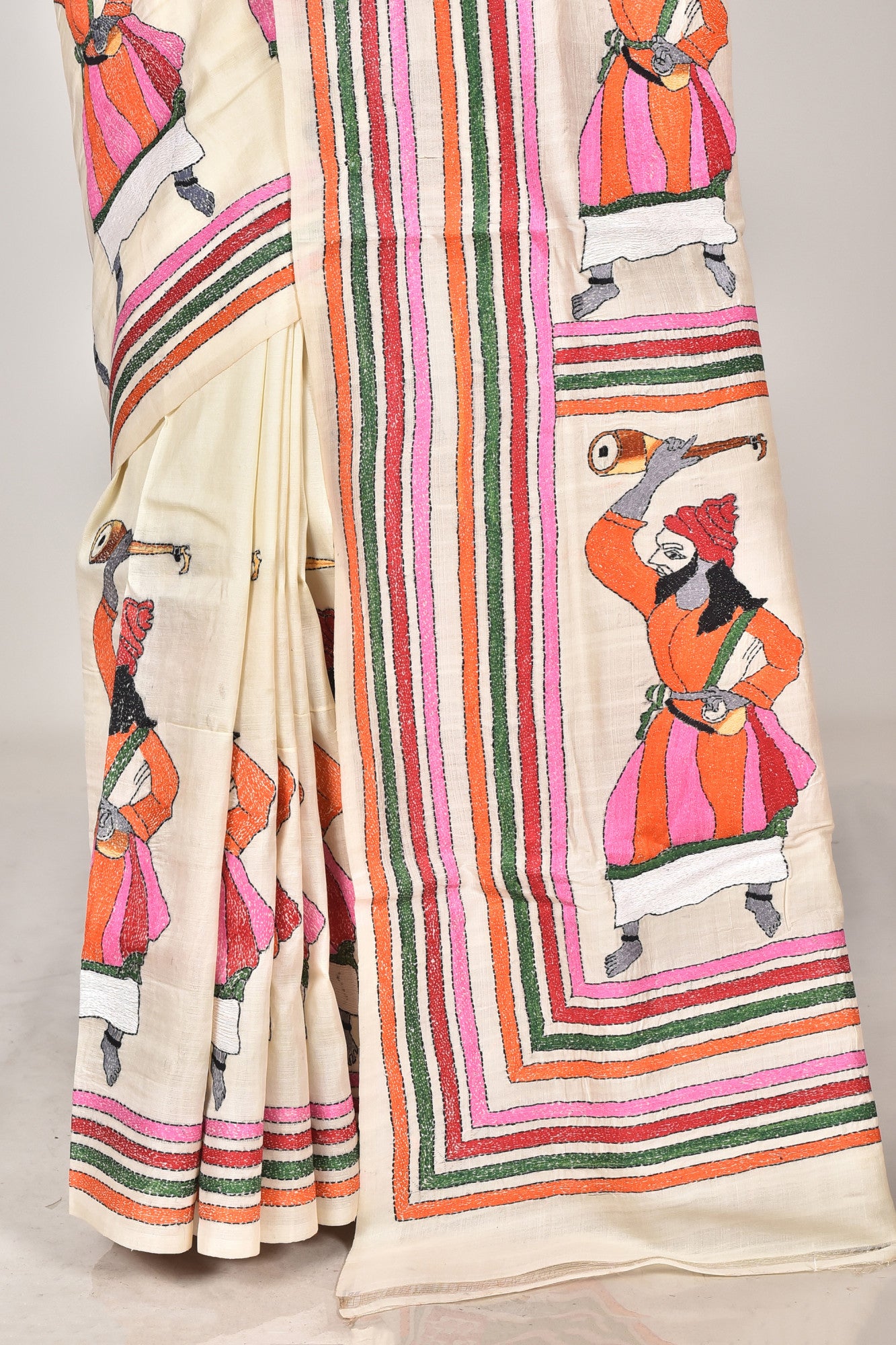 TUSSAR SILK KANTHA SAREE Thumbnail
