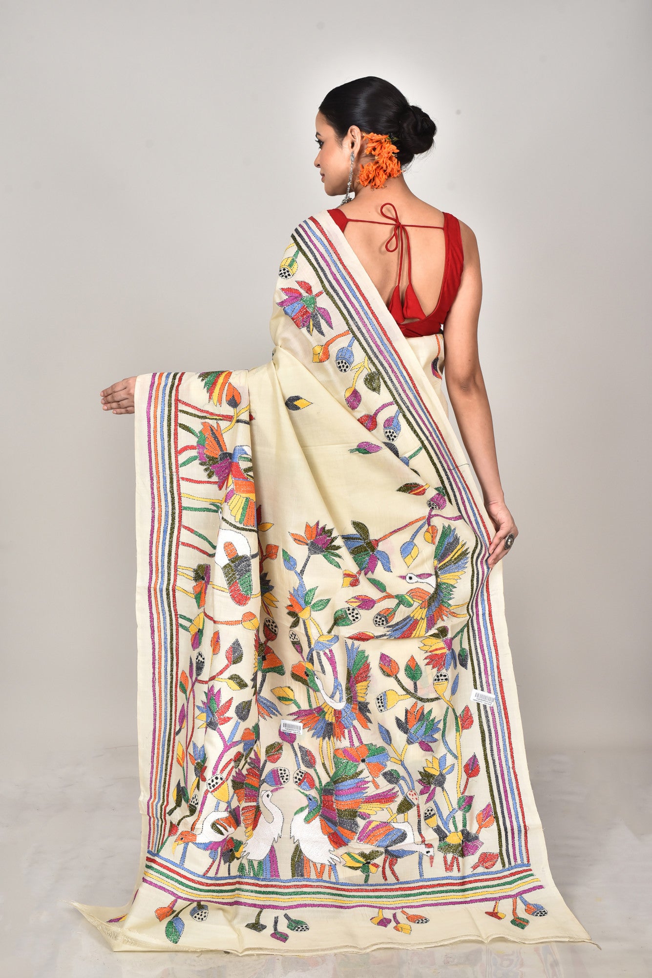TUSSAR SILK KANTHA SAREE Thumbnail