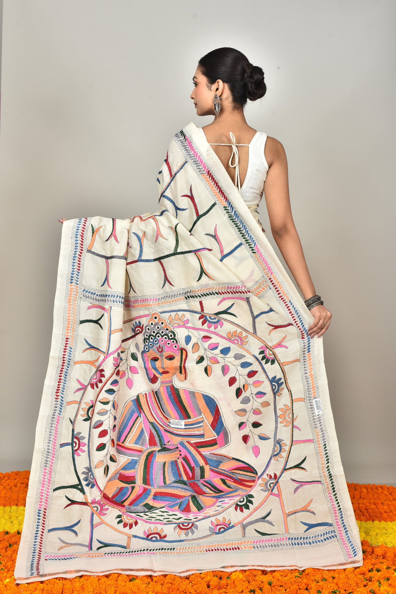 TUSSAR SILK KANTHA SAREE Thumbnail